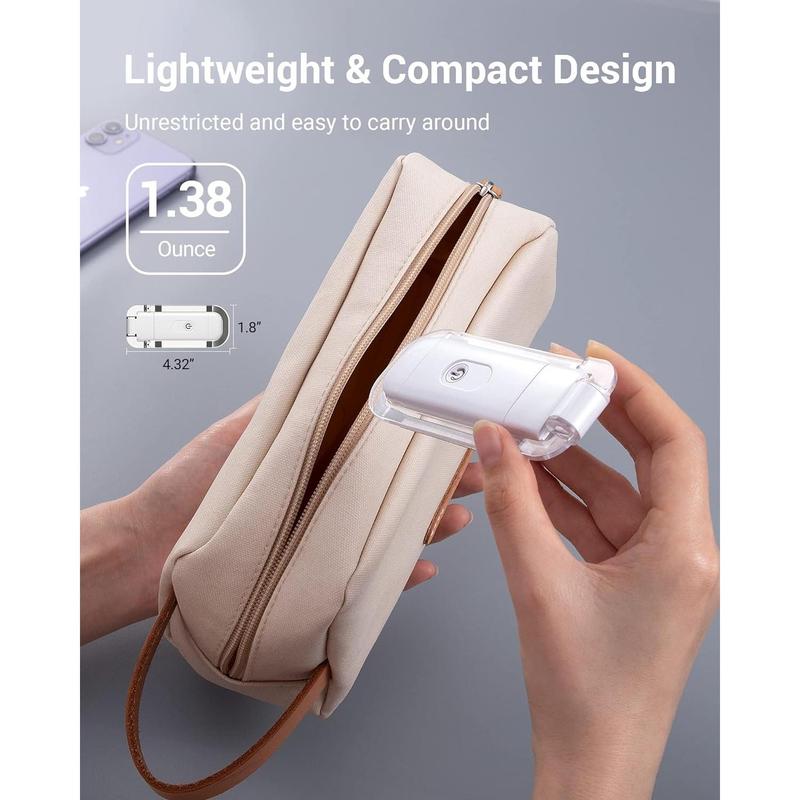 USB Rechargeable Book Light, Warm White, Brightness Adjustable for Eye-Protection, LED Clip on Portable Bookmark Light for Reading in Bed, Car Charging Holder