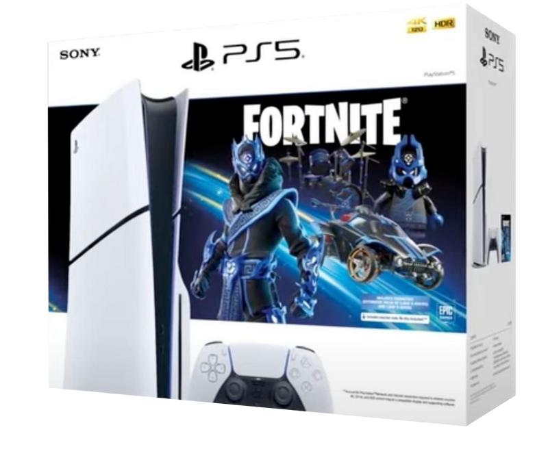 Sony PS5 Slim Standard Edition Fortnite Cobalt Star Bundle - Disc Version