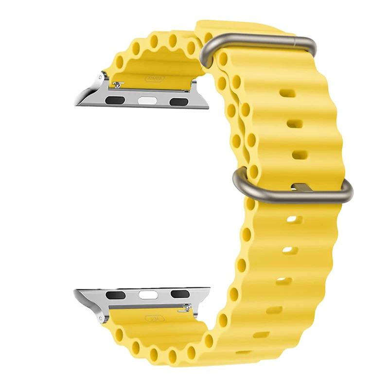 Strap For Apple Watch Band 44mm 49mm 40mm 45mm 41 38 Accessorie Correa Silicone Bracelet iWatch Ultra 2 Series 7 6 se 8 9