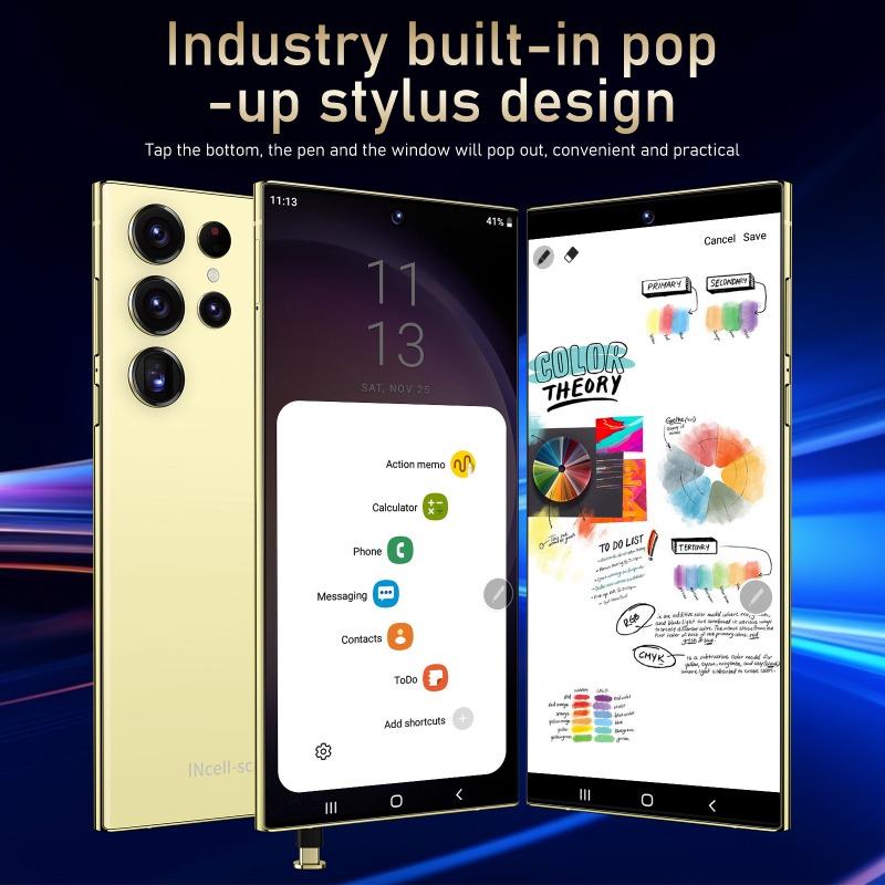 Hot style Original s24 Ultra smartphone network 7.3-inch 16GB+1TB Android phone unlocked 7000mAh 50MP+108MP 5G phone NFC, limited time promotion, children's and adult phone gifts