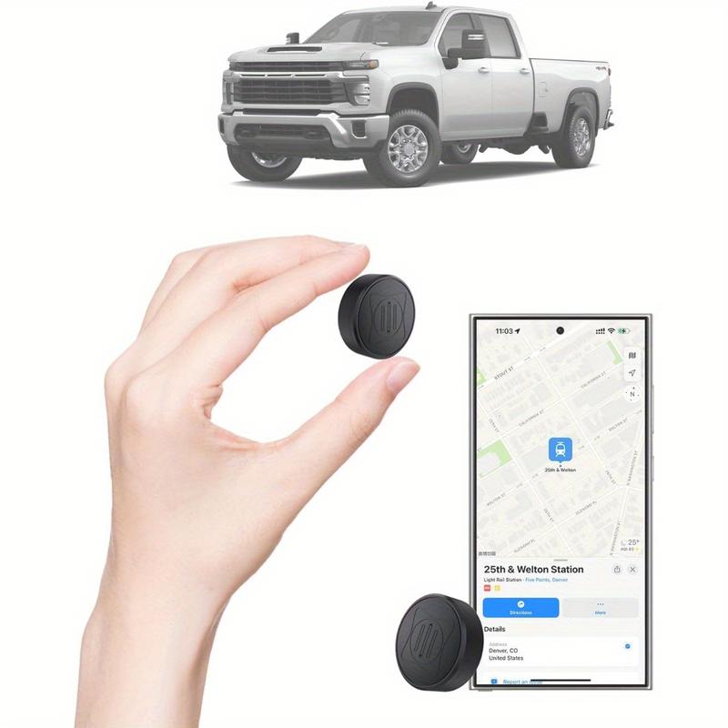 2024 Smallest Mini GPS Tracker for Vehicles, Real-Time Car Locator with Full USA Coverage, No Monthly Fee, Long Standby GSM SIM, Magnetic GPS Device for Truck