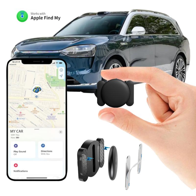 GPS Tracker for Vehicles,Mini GPS Trackers Device with Weatherproof Magnetic Case-Works with Apple Find My(iOS only)-Best Hidden Car Tracking Device