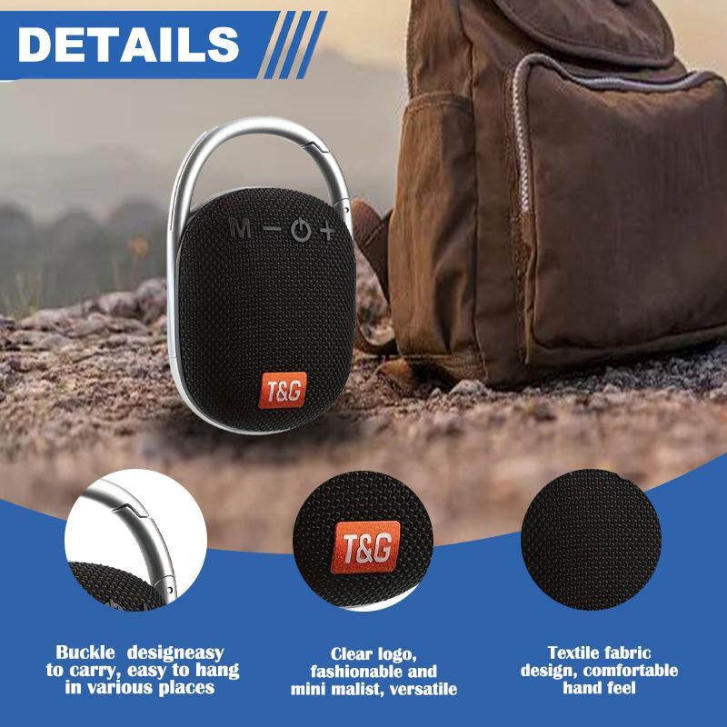 T&G Wireless Speaker, Portable Lightweight Mini Speaker, Rechargeable Outdoor Camping Speaker, SD TF Card Support Travel Speaker with Handle