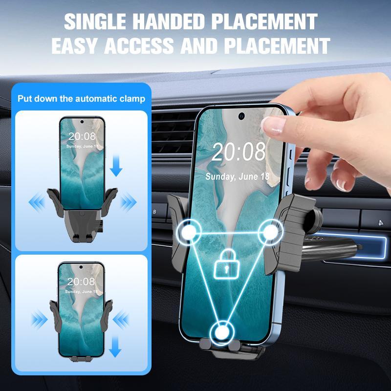 Car Phone Holder for CD Player Slot, Universal CD Slot Gravity Adjustment Phone Mount, Car Holder Compatible with 4.7-7 Inch Smartphones