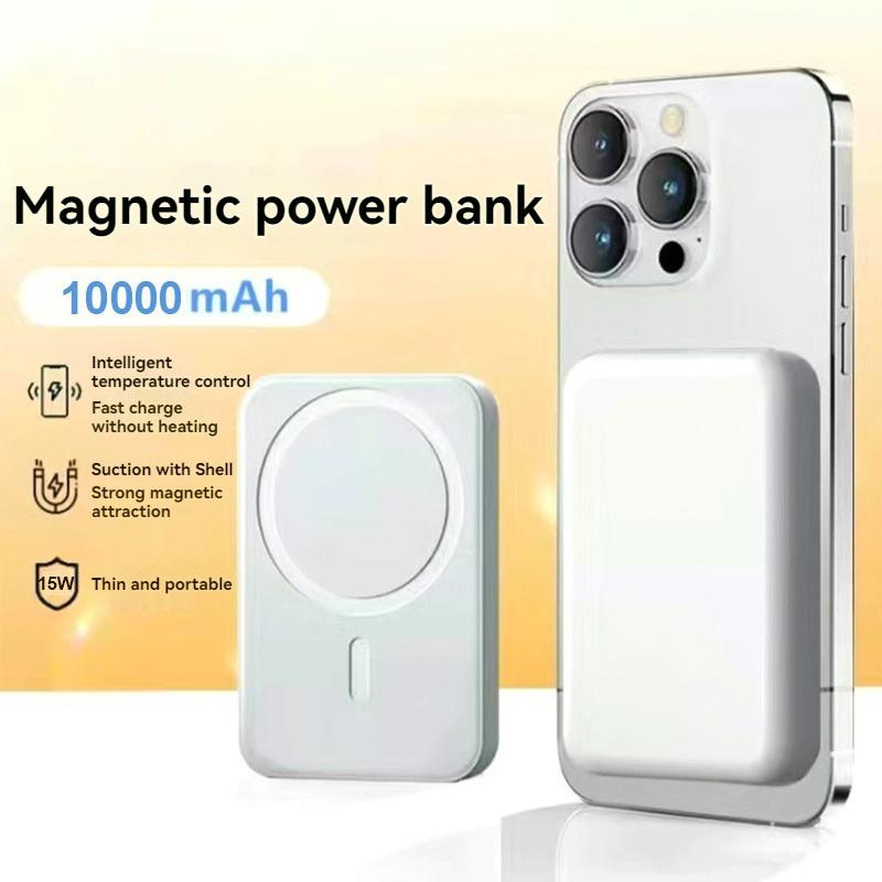 15W PD Fast Charging Magnetic Charger for iPhone Fast Charging External Battery Ultra Lightweight and Thin Charger Chargeable Wireless