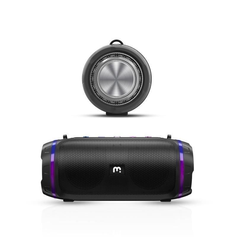 VibeBuddy Speaker RGB Protable Speaker with Strap Wireless Bluetooth Speaker for Camping, Travel, Party and More