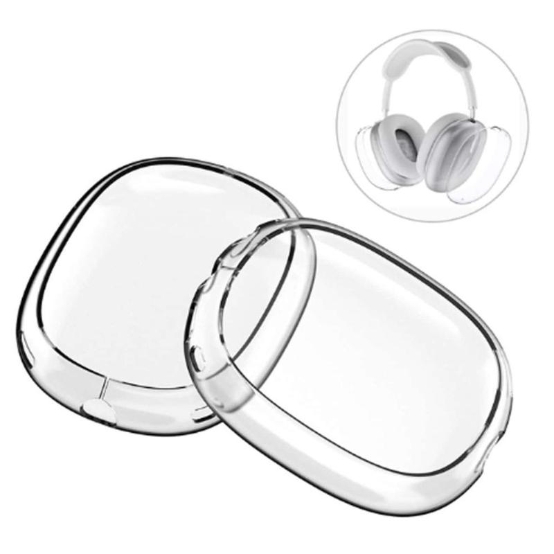 Clear Over-ear Earphone Protective Cover, 1 Pair Transparent Headphone Protective Case, Earphone Protective Case Compatible with Airpods Max