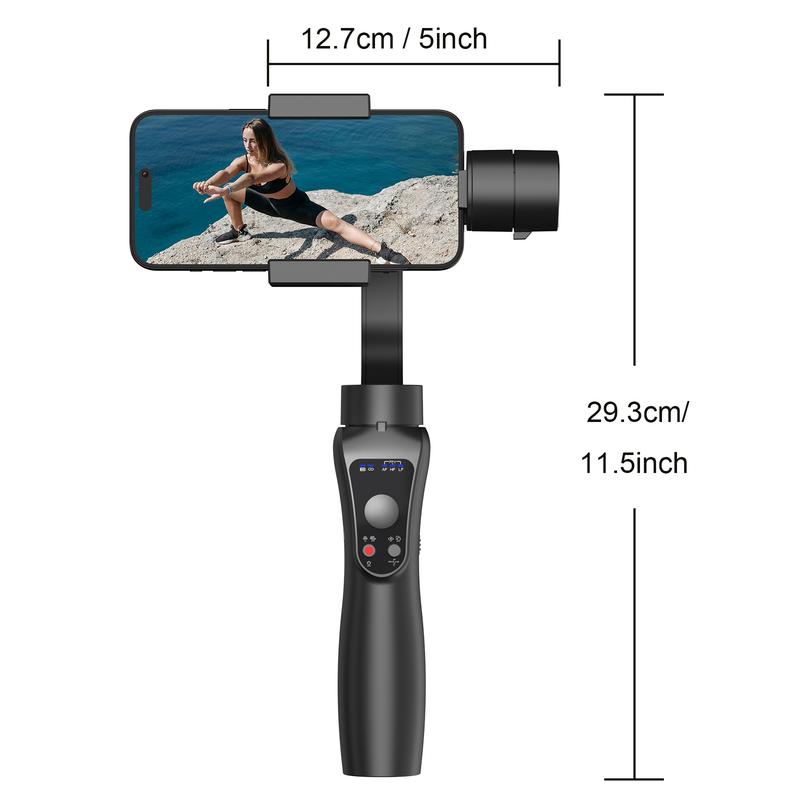 360° 3-axis mobile phone stabilizer AI Tracking face tracking Anti-shake selfie stand Vlog content creation Fill light module gimbal  stabilizer Smartphone Cellphone