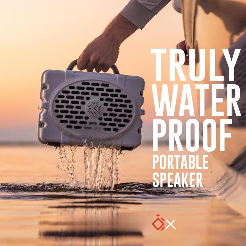 Gen 2: Loud! Outdoor Portable Bluetooth 5.0 Speaker | Rugged, IP67, Waterproof, Impact Resistant & Dustproof (Plays to 120db, Pair 2X for True L-R Stereo), Thunderhead Gray Black