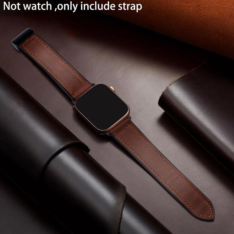 Magnetic PU Leather Watch Band, Replacement Watch Band for iWatch Series, Smart Watch Accessories for Men & Women