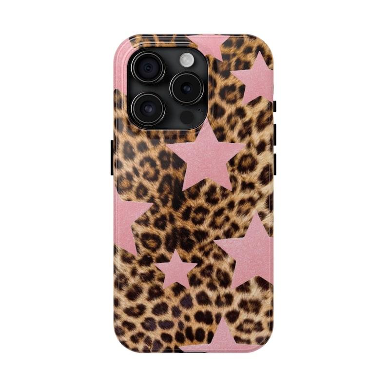 PINK GLITTER LEOPARD iPhone Case for iphone 15 14 13 12 11 X , pro max , plus , mini