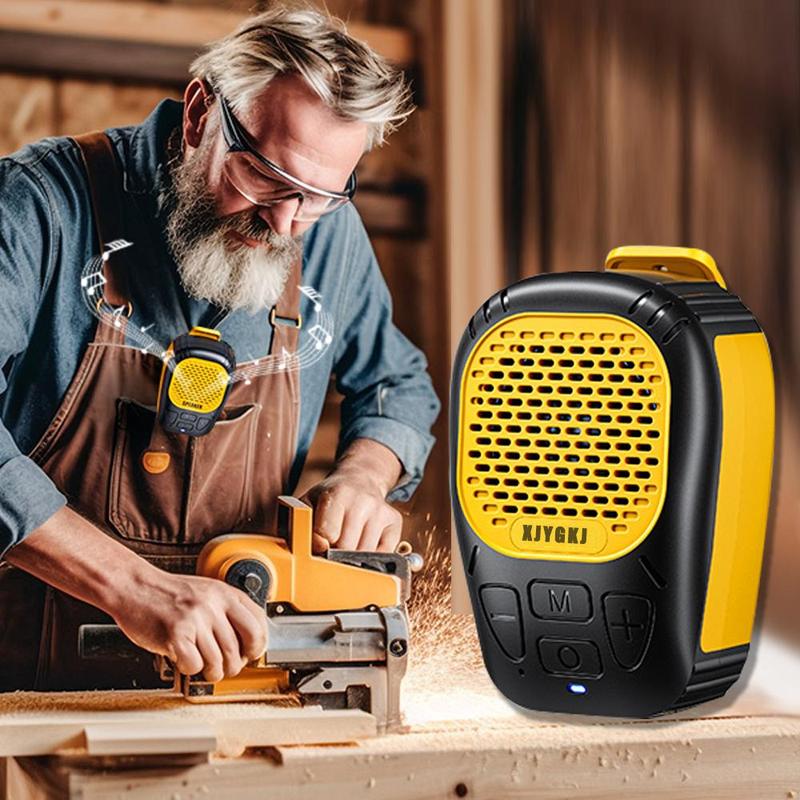 Wireless Speaker Portable, Water-resistant Speaker with Clip, Outdoor Subwoofers Speaker with Built-in Mic for Hands-free Music Calls