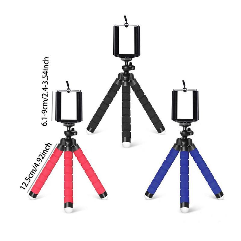 Mini Tripod, Octopus Design Mini Tripod Stand, Smartphone Tripod Stand, Mobile Phone Holder Clip, Phone Accessories