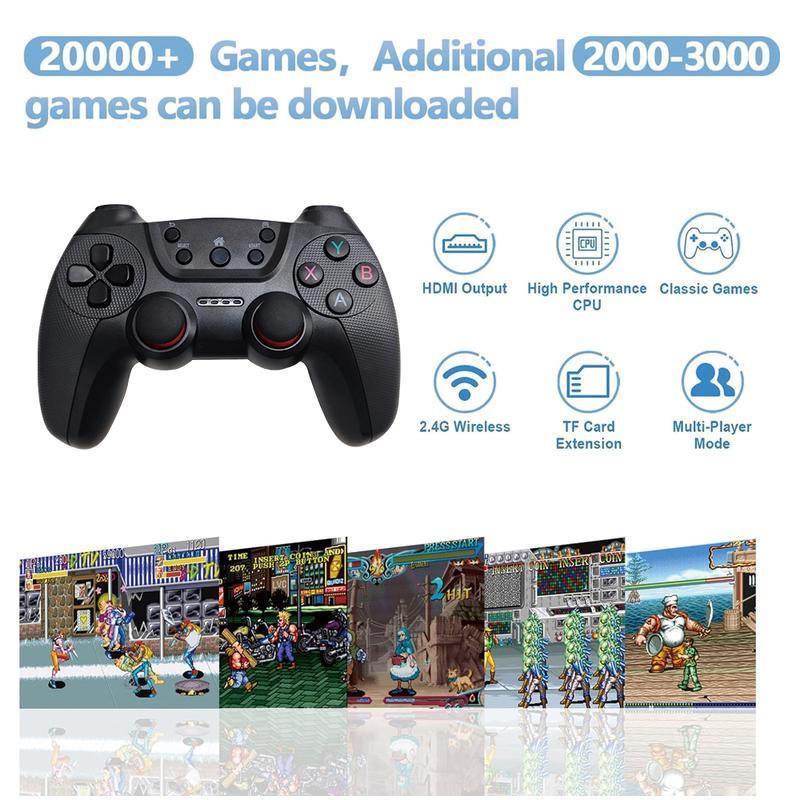 M8 PRO  Game Console -  Play GameStick,Nostalgia Stick Game,9 ClassicEmulators,4K HDMl Output,Plug and Play VideoGame Stick Built in 20000+ Games with 2.4GWireless Controllers(64G) Tiktokshop Gamersupermario Family Retrogames