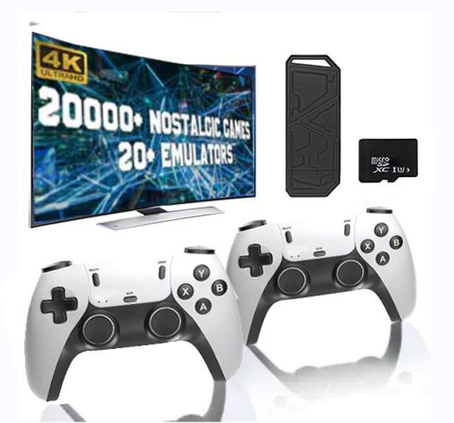 H8pro 20,000+ Retro Game Stick , Retro Game Console, Revisit Classic Games Stick , Retro Play Plug and Play Video Games Stick 26 Emulators, 4K HDMI Output, Premium Competitive Dual Controllers,The coolest Christmas gift