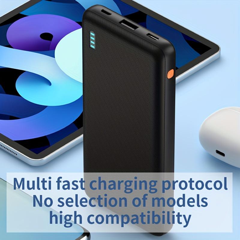 10000MAh Portable Mobile Power Pack, with LED Power Display, Outdoor Emergency Backup Battery Pack, USB Type-C Micro Interface, Suitable for iPhone,Android and Other Mobile Phones, USB-A Output Compatible with Mobile Digital Electronic Devices