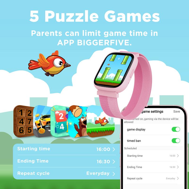 BIGGERFIVE Kids Smart Watch 1.8