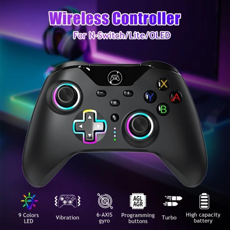 Wireless Controller for Xbox OneController,2.4GHz Xbox One ControllerWireless with 8 Color RGB Light Programmable 800mAhBattery,Compatible with XboxOne,Xbox One S X,Xbox One Series X  S