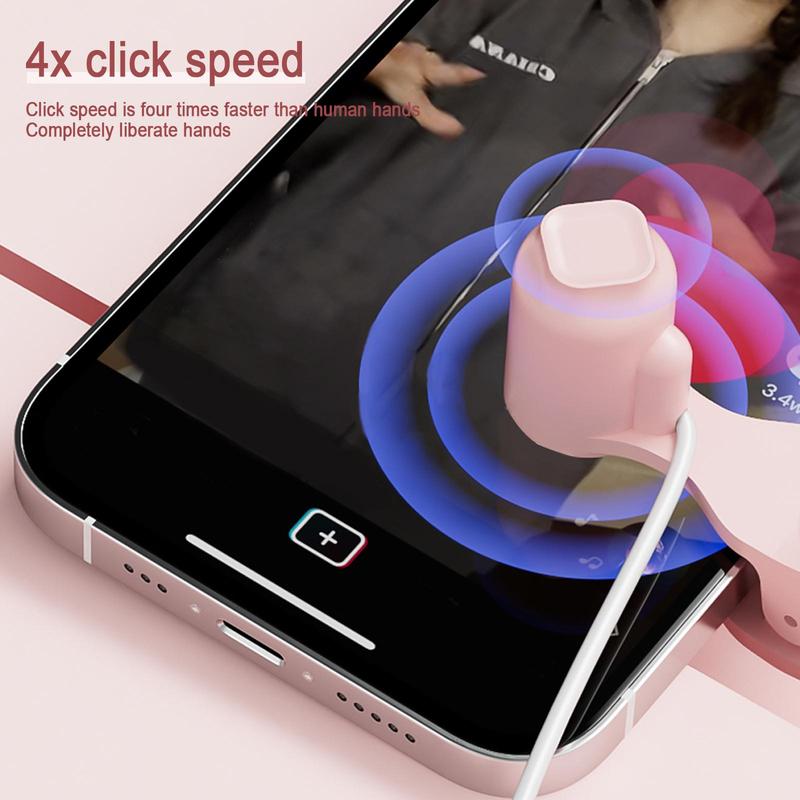 Video Live Streaming Thumbs Up Device, Platform Anchor Clicks To Increase Followers and Win Hearts, Lazy Desktop Game Continuous Clicker, Screen Automatic Clicker for Smartphone, Halloween Gift, Christmas Gift, Holiday Gift, Mobile Accessories