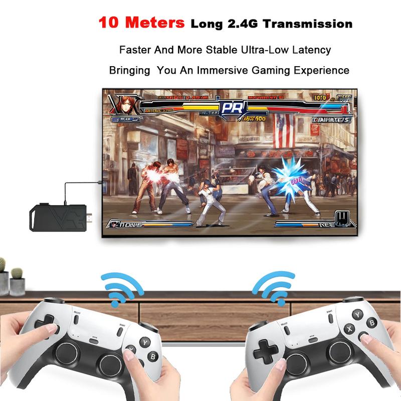 H8pro 20,000+ Retro Game Stick , Retro Game Console, Revisit Classic Games Stick , Retro Play Plug and Play Video Games Stick 26 Emulators, 4K HDMI Output, Premium Competitive Dual Controllers,The coolest Christmas gift