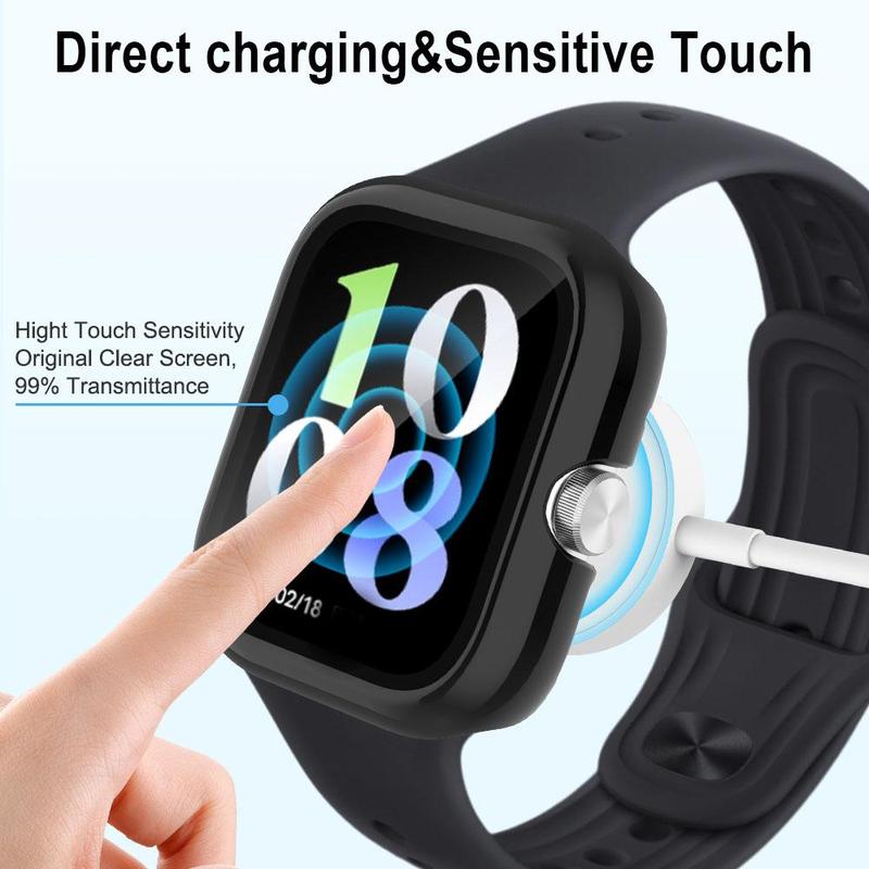 Smart Watch Screen Protector Case, 2 Counts Ultra-Thin PC Hardness Full Coverage Protective Case, Wearable Accessories Compatible with Vivo Watch GT