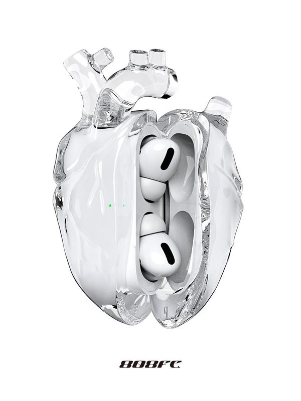 The heart Airpods Pro 2 case Compatible with Airpods Pro 2nd Generation Case Cover - heart Design for Airpods Pro Case Cover - Cool Silicone Protective Case for Airpods Pro 2 Case with Keychain