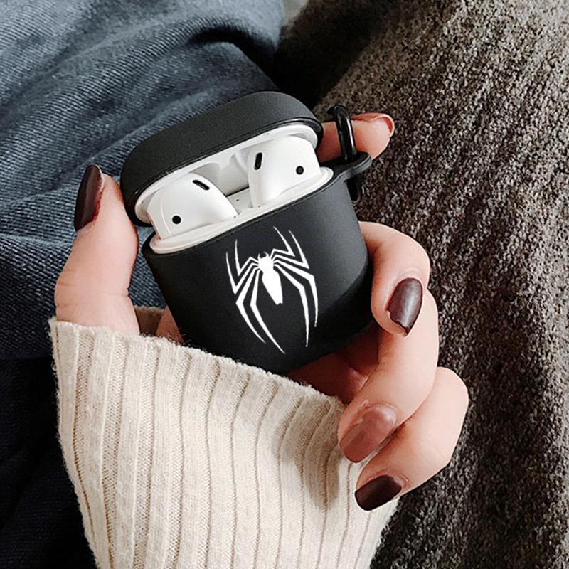 Spider Pattern Earphone Case, Earphone Protective Cover with Hiking Buckle, Earphone Protector for AirPods 1 2 AirPods 3 AirPods Pro