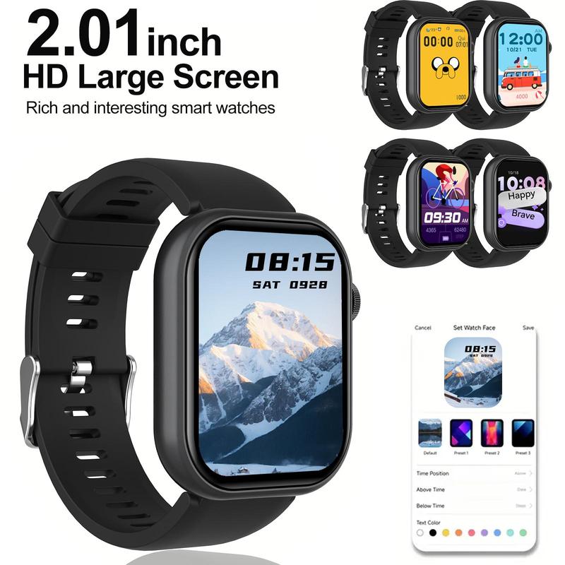 Smartwatch for Men & Women, Sports Smartwatches with Wireless Call Dial, Incoming Call Alert & Rejection, Message Alert View, Multiple APP Alerts & Custom Wallpaper, Fashion Watch Compatible with iPhone Android Phones, Touch Screen Watch