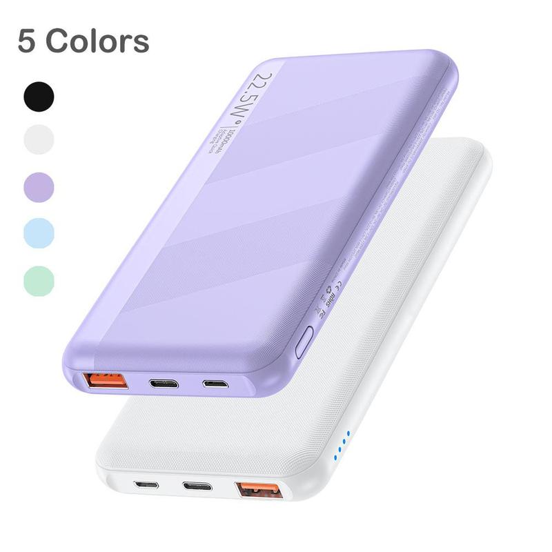 Portable Type-C 22.5W Fast Charging Power Bank, 10000mAh Phone Charging Power Bank for Summer, Portable Charger Compatible with iPhone & Samsung Galaxy Phones & Huawei Phone, Smartphone Accessories