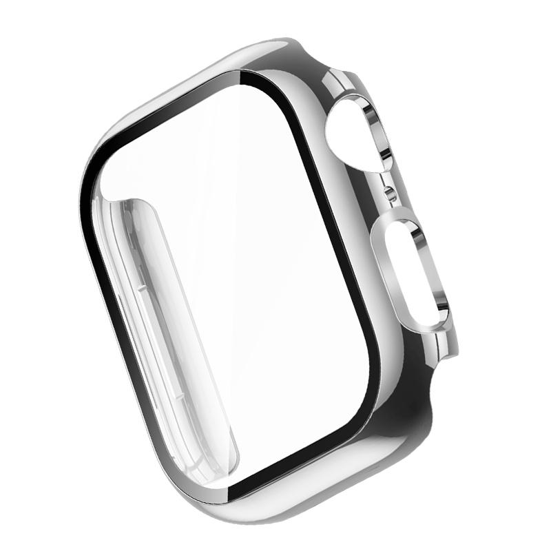 MISSAIR Solid PC Cover Case Compatible with Apple Watch 40mm 41mm 42mm 44mm 45mm 46mm 49mm - Screen Protector Cover with Film Wearable Accessory