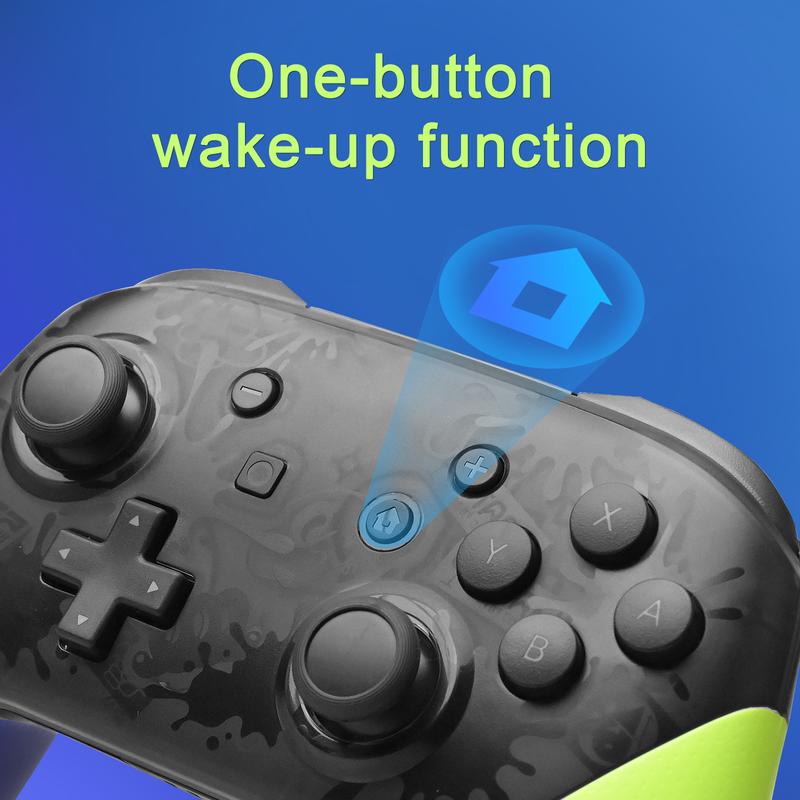 NFC Switch Pro Controller Compatible with Switch OLED LITE Controller Supports NFC&Wake Up Function,Many colors for you, Black, Gold,Yellow and Blue