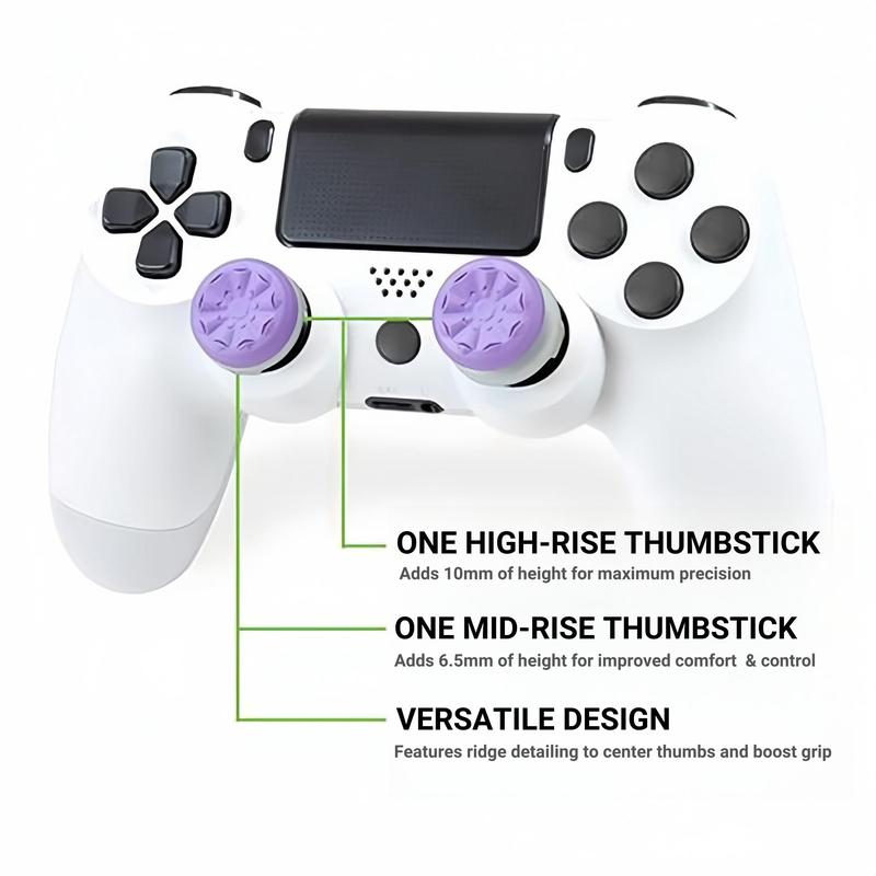 Joystick Cover, 2 Counts set Thumbstick Grip Accessories, Video Game Controller Accessories for PS5 PS4 XBOX, Ergonomic Thumb Grip for Competitive Game