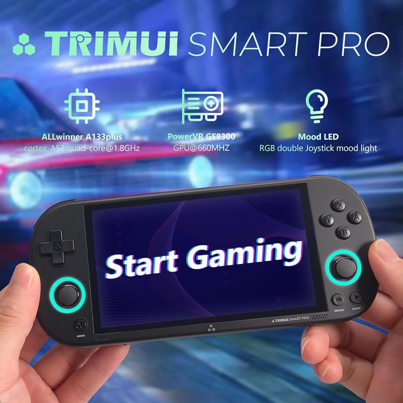 Trimui Smart Pro Handheld Game Console 5 Inch Retro Handheld Video Game Console, Portable Handheld Game Console System