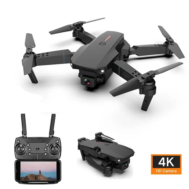 Kids Drone with Camera Foldable Mini Drone for Kids Boys Beginners Toys Drone Gestures Selfie One Key Start 360° Flips 2 Batteries Toy Gifts for Boys Black