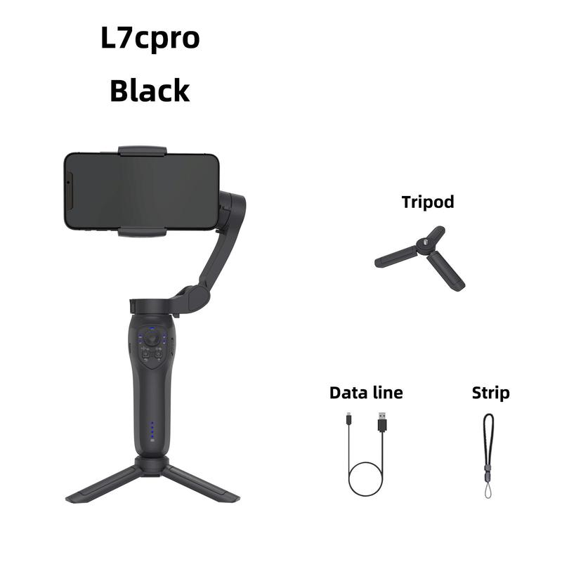 Comitok L7C PRO Gimbal Stabilizer For Smartphones, 3-Axis Phone Gimbal for Android & iPhone 14 13 12 11 Pro Max, Stabilizer for Video Recording with Face Object Tracking, Video Recording Kits, Selfie Phone Holder