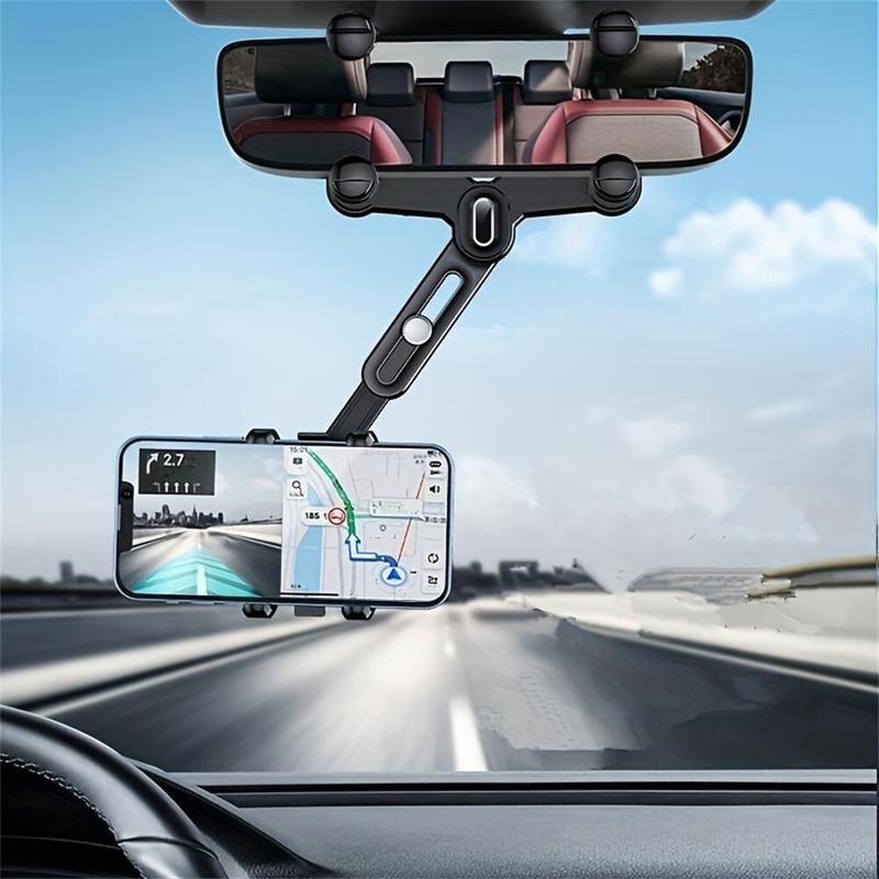 360 Degree Rotatable Phone Holder for Car, Car Accessories, Adjustable Shockproof Car Phone Holder, Car Rearview Mirror Phone Holder, Car Phone Mount