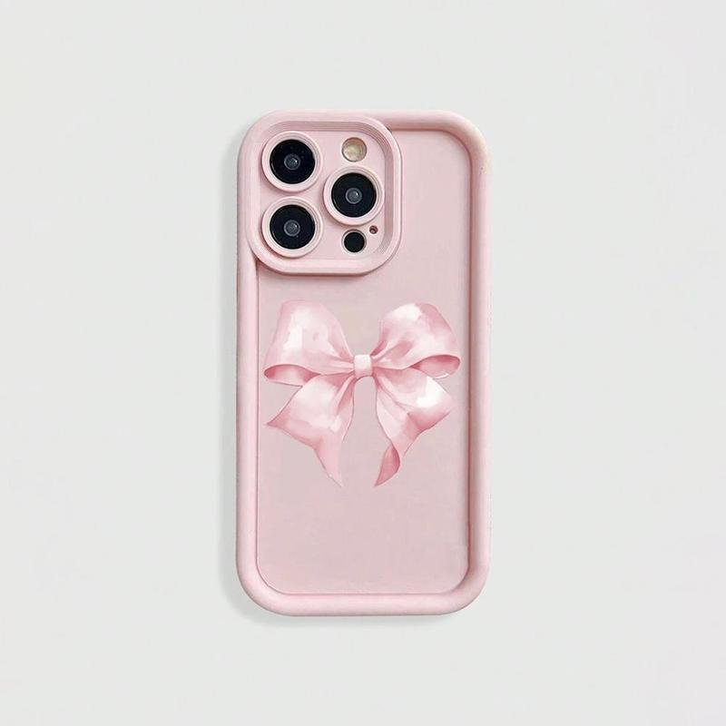 Bowknot Pattern Phone Case, Decorative Phone Protector Cover, Phone Accessory Compatible With iPhone 11 12 13 14 15 Plus Pro Max XR XS Max, Phones Case