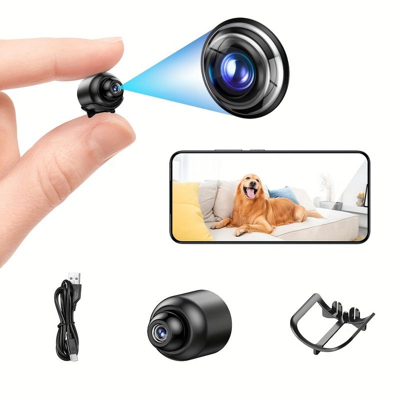 1pc X5 Mini Camera, Indoor Security Camera, 480P Video, Wi-Fi, USB Powered, Motion Detection, Night Vision, Live Watch with Loop Recording, Portable, for Baby Monitor Pet Babysitter