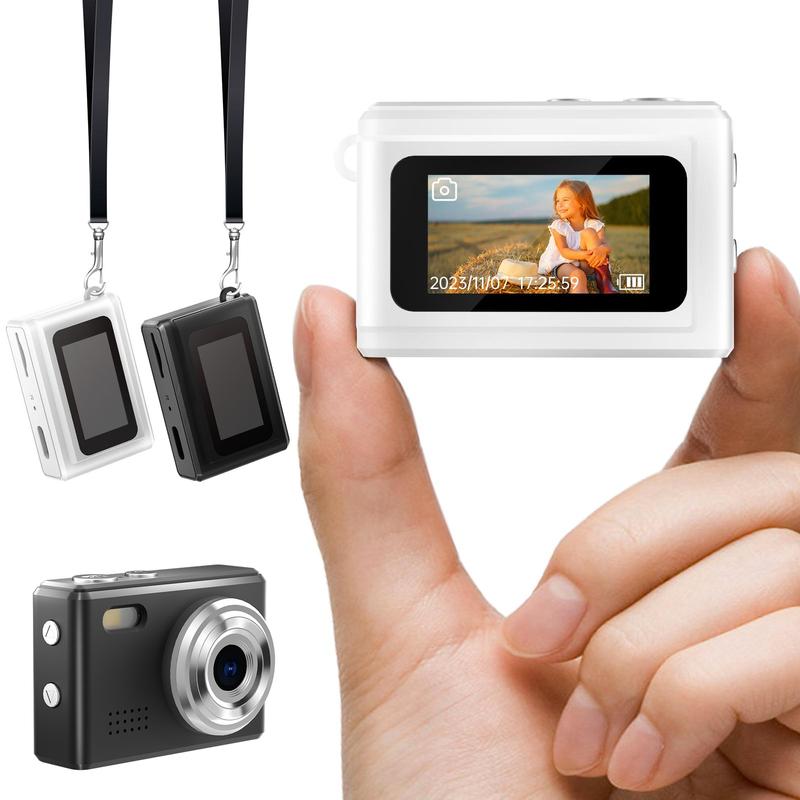 WESECUU Mini Camera,Small and Exquisite Retro Small Digital Camera with LED Flash,Portable Travel Thumb Camera for Life Record, Suitable for Going Out