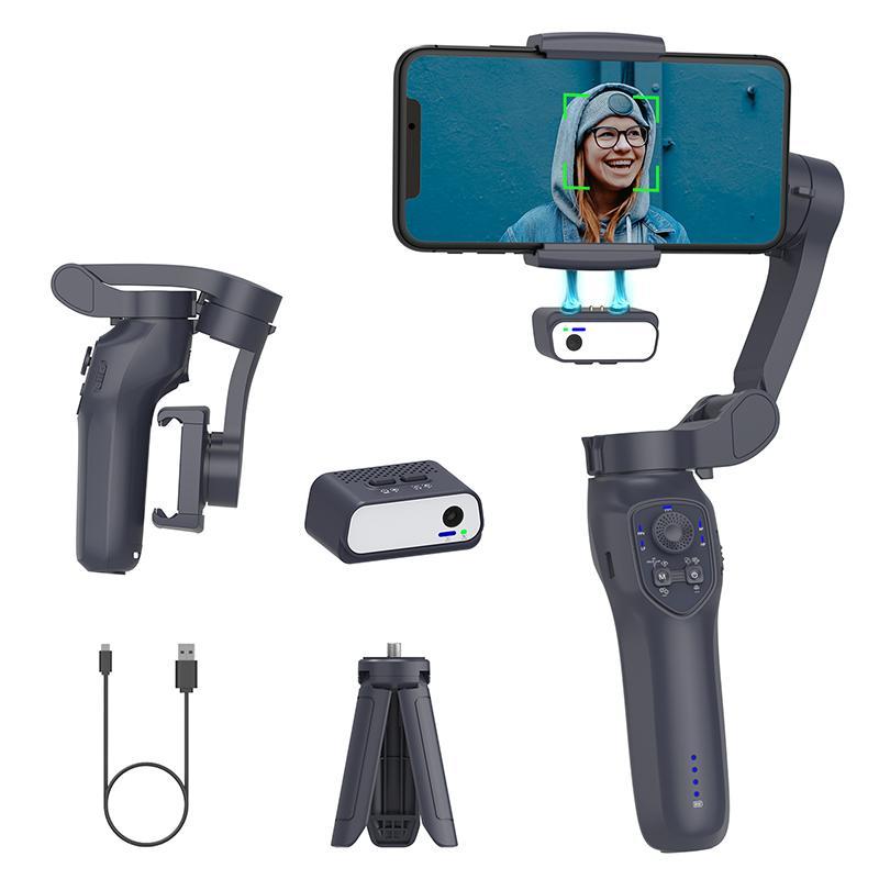 Comitok L7C PRO Gimbal Stabilizer For Smartphones, 3-Axis Phone Gimbal for Android & iPhone 14 13 12 11 Pro Max, Stabilizer for Video Recording with Face Object Tracking, Video Recording Kits, Selfie Phone Holder