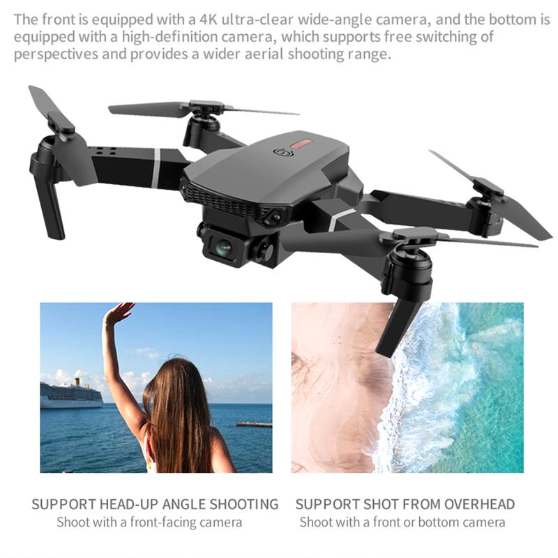 Kids Drone with Camera Foldable Mini Drone for Kids Boys Beginners Toys Drone Gestures Selfie One Key Start 360° Flips 2 Batteries Toy Gifts for Boys Black