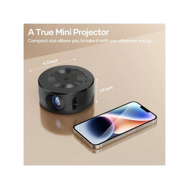 The Mini Projector Is A Portable Movie Projector That Supports 1080P. It Is An Outdoor Projector Suitable For Home Theater Movies And Can Be Used As A Phone Projector.