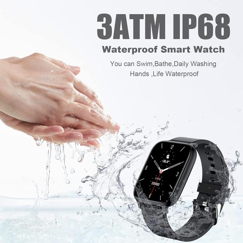 Smart Watch for Men Women Compatible with iPhone Samsung Android Phone 1.69 inch Full Touch Screen  Magnetic Charging