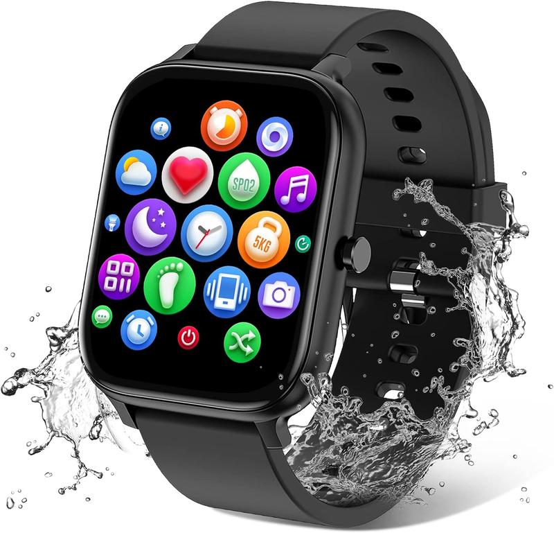 Smart Watch for Men Women Compatible with iPhone Samsung Android Phone 1.69 inch Full Touch Screen  Magnetic Charging