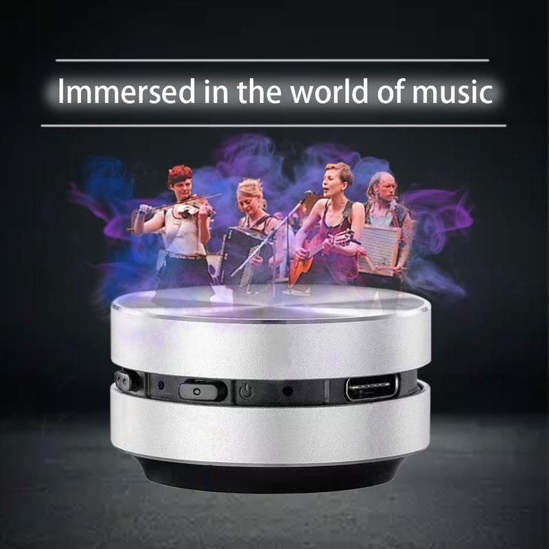 Bluetooth Speakers, Bone Conduction Portable Wireless Speakers with Louder Volume, Suction Cup Mounted, Crystal Clear Sound, Rich Bass, Mini Music Player for Home, Outdoor, Party,Wearable Loop, Resonance Function for Dynamic Audio Experience bt speaker