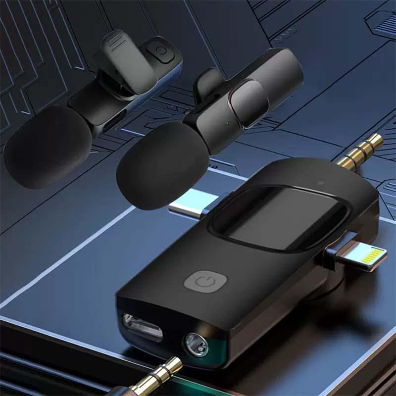 2024 Audio Accessories: Pro Wireless Lavalier Mic for cell phone, Video Recording, Teaching, Interviews, Podcasts, TikTok & More