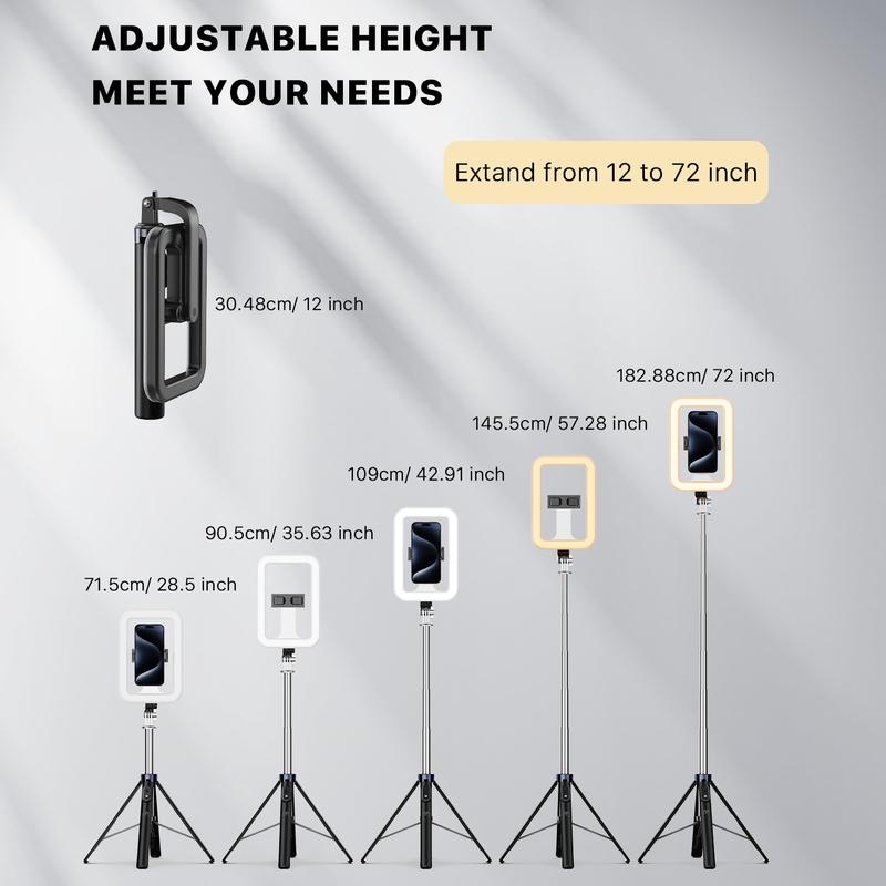 MyBat Pro Selfie Stick, Extendable SpotLight Tripod Stand with 9