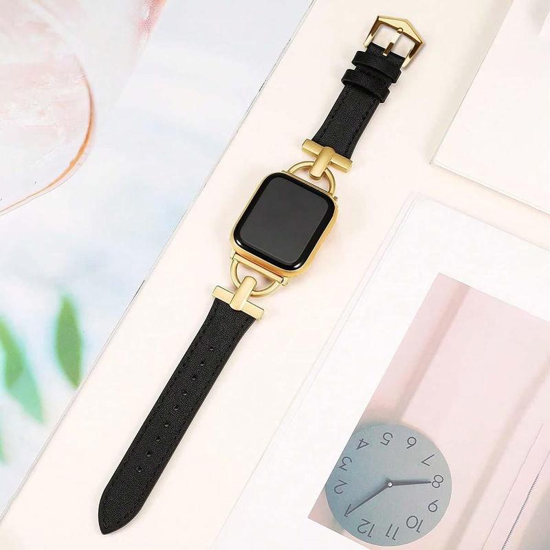 Fashion Faux Letter Watch Band, 1 Count Soft Watch Band for Women & Men, Wearable Accessories for Apple Watch Ultra2 1 SE S10 9 8 7 6 5 4 3 2 1 Series