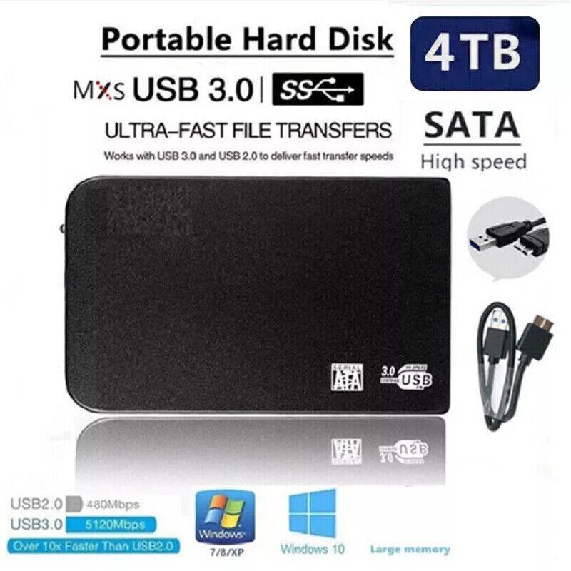 4TB USB 3.0 Mobile Hard Disk Drive Disk High-speed Transmission Hard Disk