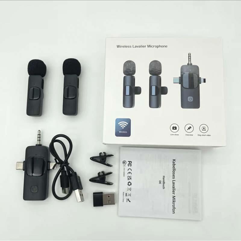 2024 Audio Accessories: Pro Wireless Lavalier Mic for cell phone, Video Recording, Teaching, Interviews, Podcasts, TikTok & More